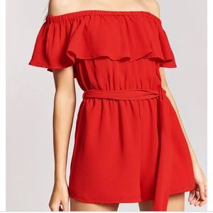 Forever 21 Red Romper
